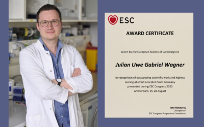 Julian Wagner receives ESC Award