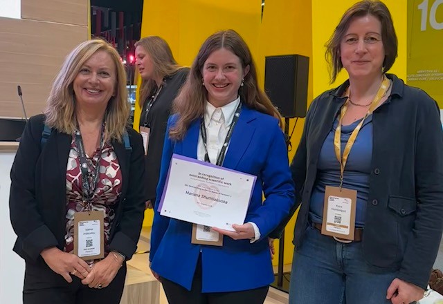 Mariana Shumliakivska receives ESC Congress 2024 WG CBH Award
