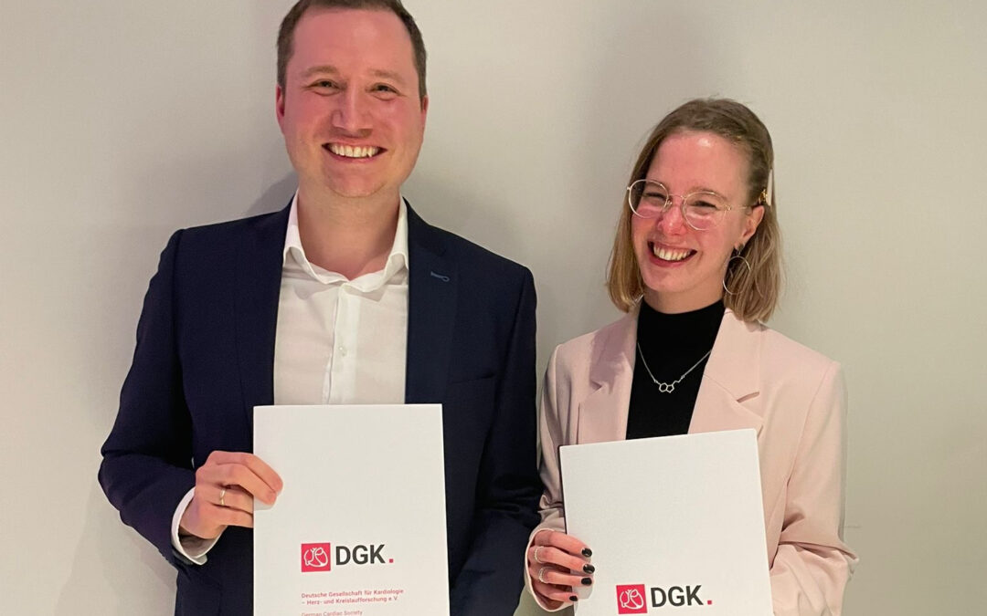 Double Success at DGK: Julian Wagner and Clara Sophia Bühler receive prestigious Young Investigator Awards