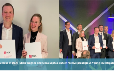 Double Success at DGK: Julian Wagner and Clara Sophia Bühler receive prestigious Young Investigator Awards